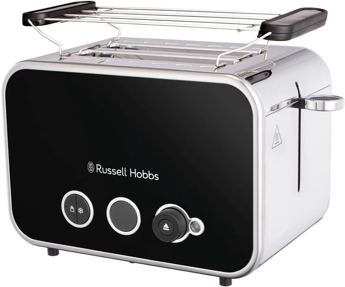 Broodrooster - Toaster - Perfect Ontbijt - Extra Brede Sleuven - 2 Sneetjes - Zwart RVS