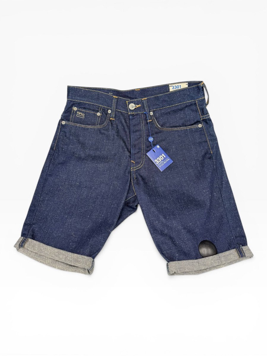 G-Star Raw 3301 Korte Broek Heren W29 Blauw