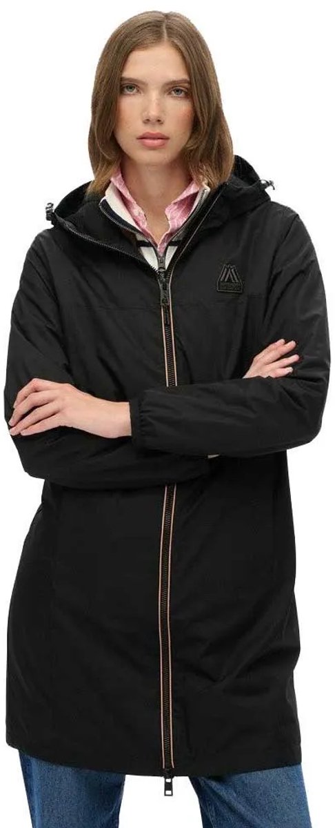 Superdry Lange Tri Windbreaker Jas Dames Zwart
