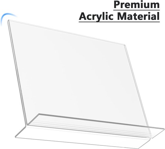 Display Standaard Acryl Bordhouder - Display Standaard - Menu Presentatie - Dubbelzijdig ...