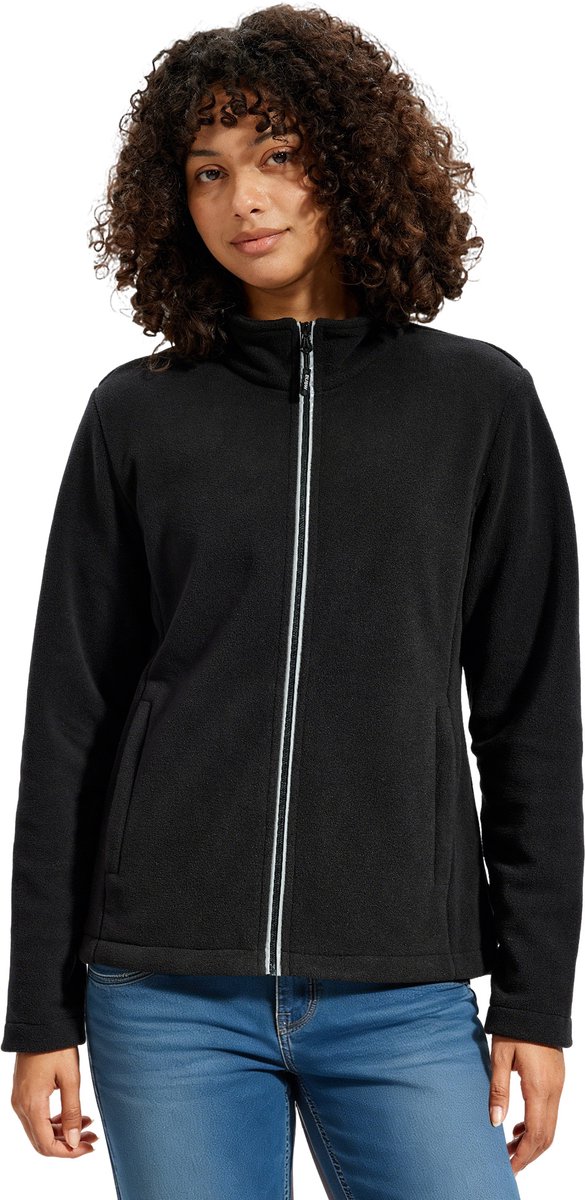 BUBW® Dames Outdoorjas Softshell Jas Winddicht & Warme Fleece Jas Tussenjas Outdoor Jas Dames Zwart