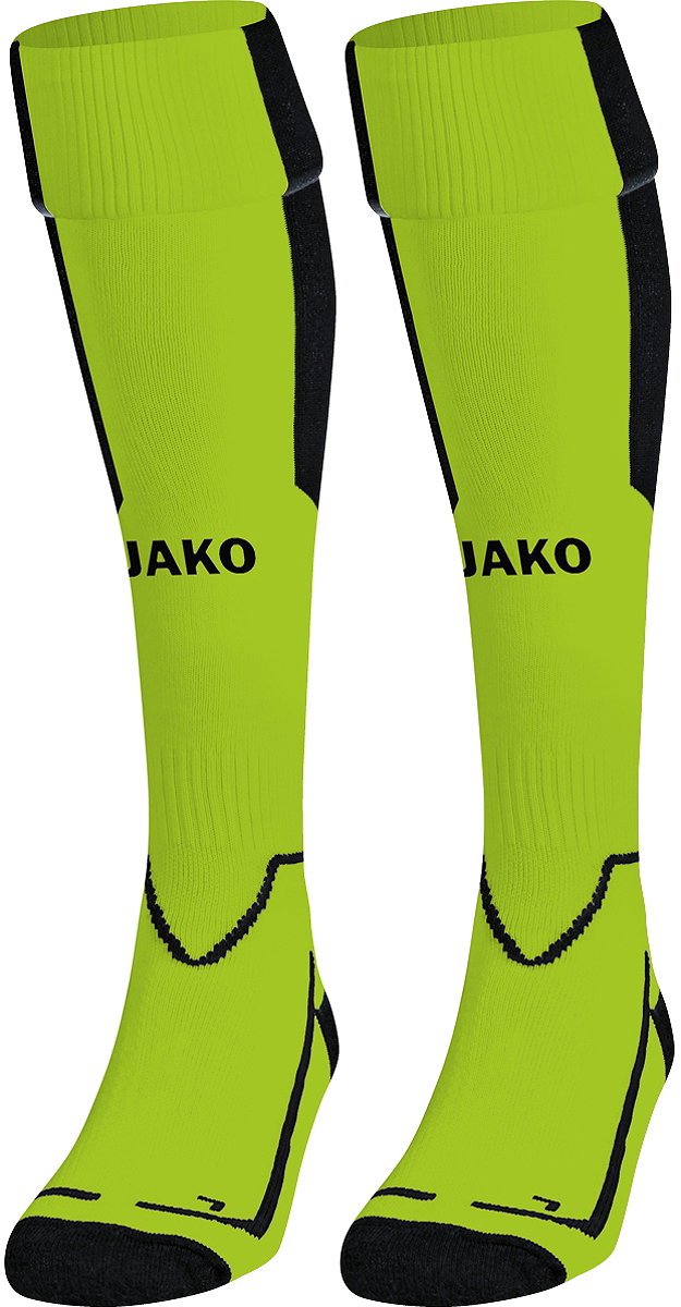 Jako Lazio Voetbalkousen - Fluo Groen / Zwart | Maat: 31-34