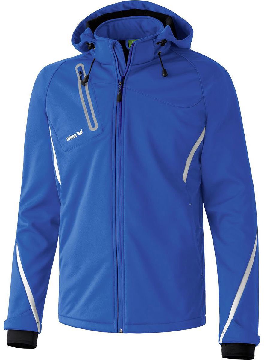 Erima Function Softshell Jack Heren - Wit / Royal | Maat: XXL