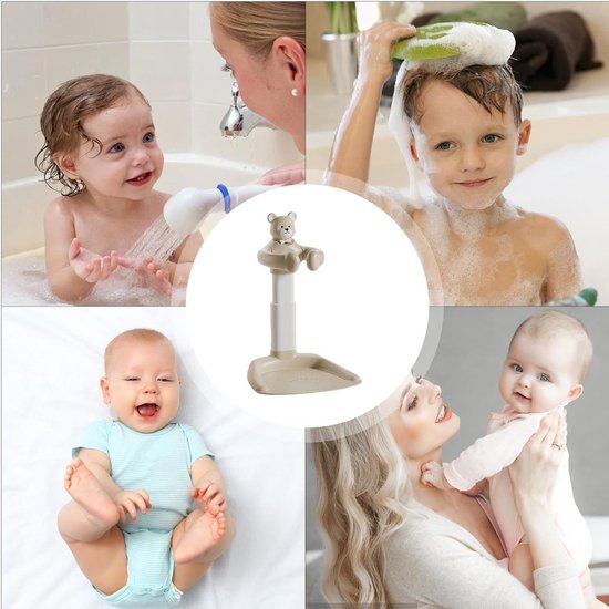 Badrek Kinderen - Douchehouder Zitje - Veilig Baden - Antislip Basis - Verstelbaar - Kaki — afbeelding 5