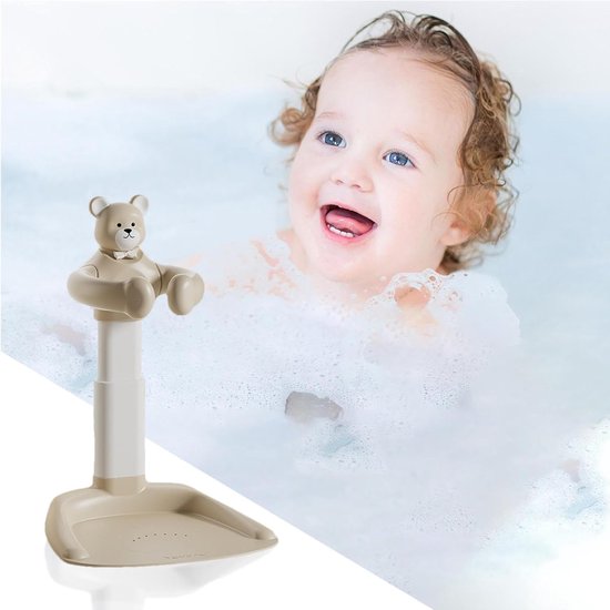 Badrek Kinderen - Douchehouder Zitje - Veilig Baden - Antislip Basis - Verstelbaar - Kaki — afbeelding 2