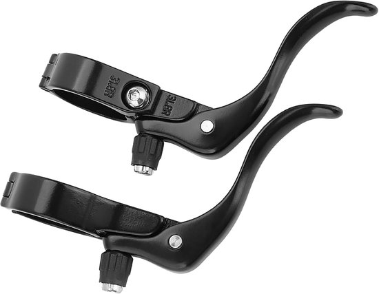 Fietsremhendel set - Racefiets hendels - Fietsreparatie - Lichtgewicht aluminium - 318 mm stuur - Zwart — afbeelding 3