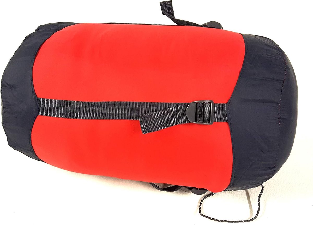 Compressiezak - Opbergzak Slaapzak - Ruimte Besparen - Verstelbare Gespen - 37 x 235 cm - Rood
