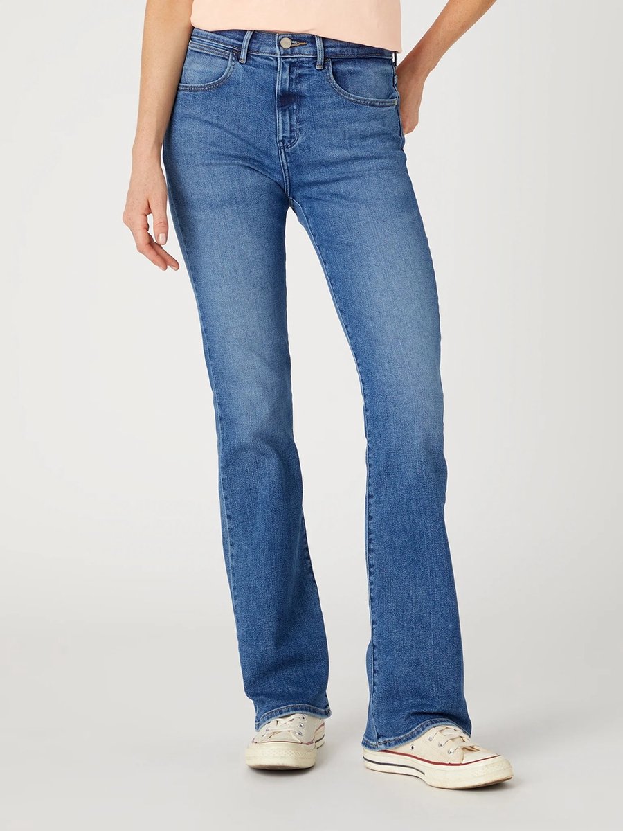 Wrangler W28b4736y Bootcut Spijkerbroek 32 30 Vrouw Raven