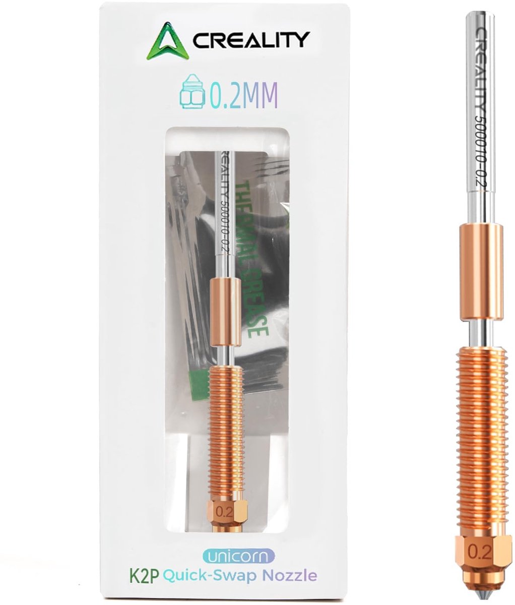 3D Printer Mondstuk - Fijne Printkop - Gedetailleerd Printen - Precisie 0.2mm - 9.65 x 4 x 1.8 cm