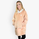 Hoodie Deken Oversized – Snuggle Hoodie – Fleece & Sherpa Deken met Mouwen – Warme Hoodie Blanket voor Volwassenen - beige