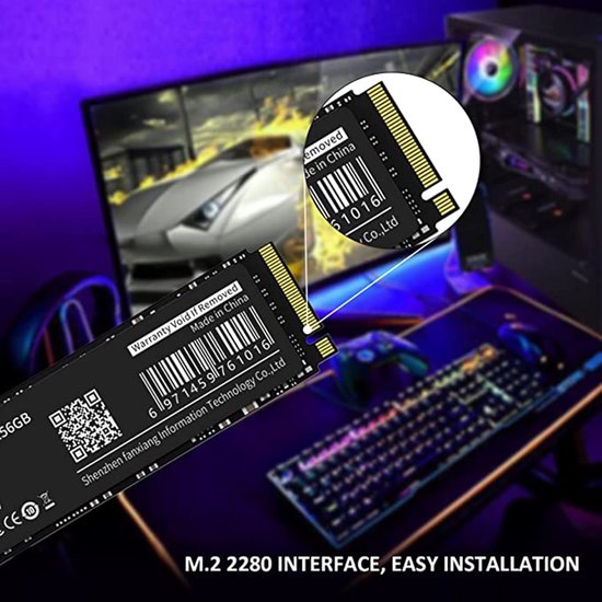 Interne SSD - Opslag Schijf - Snelle Data Overdracht - PCIe Gen3x4 Interface - M.2 2280 Formaat - 256GB van Merkloos — afbeelding 4
