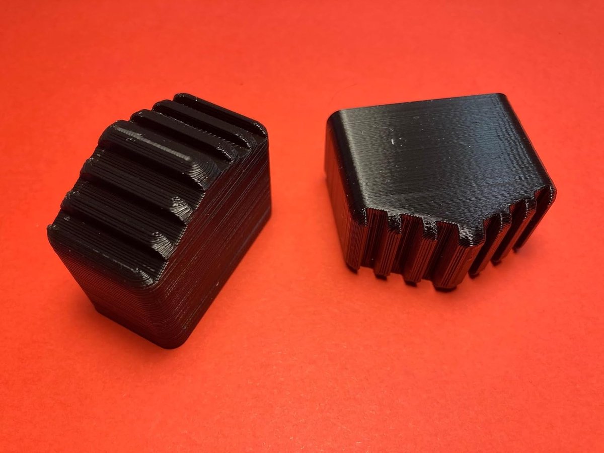 2 Stuks Universele Voetdoppen voor Ladderstangen 40x20mm - Vervangende Laddersteun Zwart