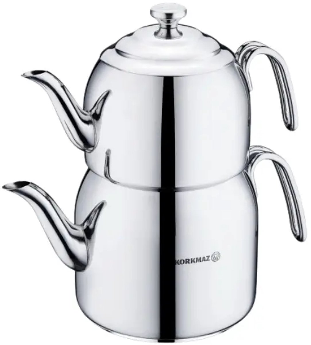 Korkmaz Droppa - RVS Turkse theepot - 3500 ml