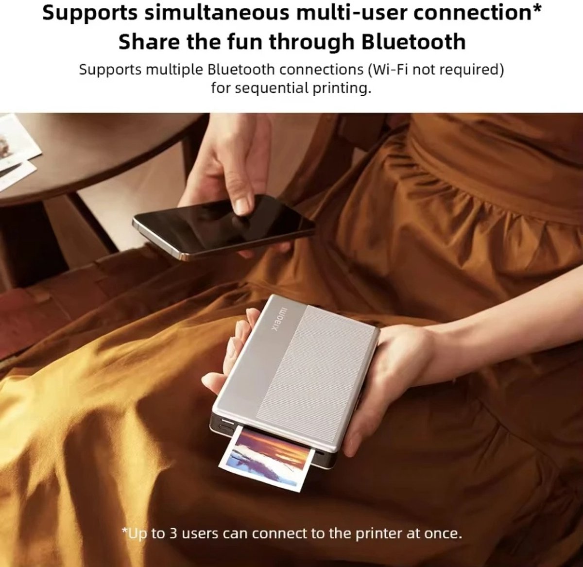 Flolife - Mini Draagbare Fotoprinter – Bluetooth 5.2 – Thermische Smartphone Printer – AR Foto Printen – iOS & Android thumbnail 4