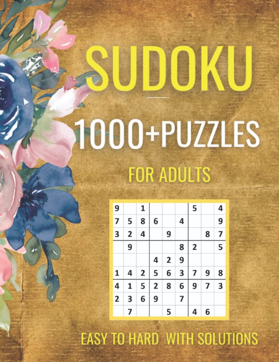 Sudoku Puzzelboek - Hersenkrakers - Mentale Training - 1000+ Puzzels - 8.5x11 Inch