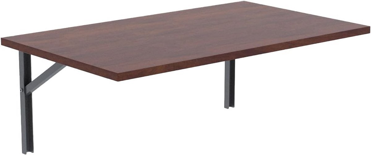 Opklapbare Wandtafel Rechthoekig PVC Laminaat - Ruimtebesparend Inklapbureau voor Keuken of Thuiskantoor