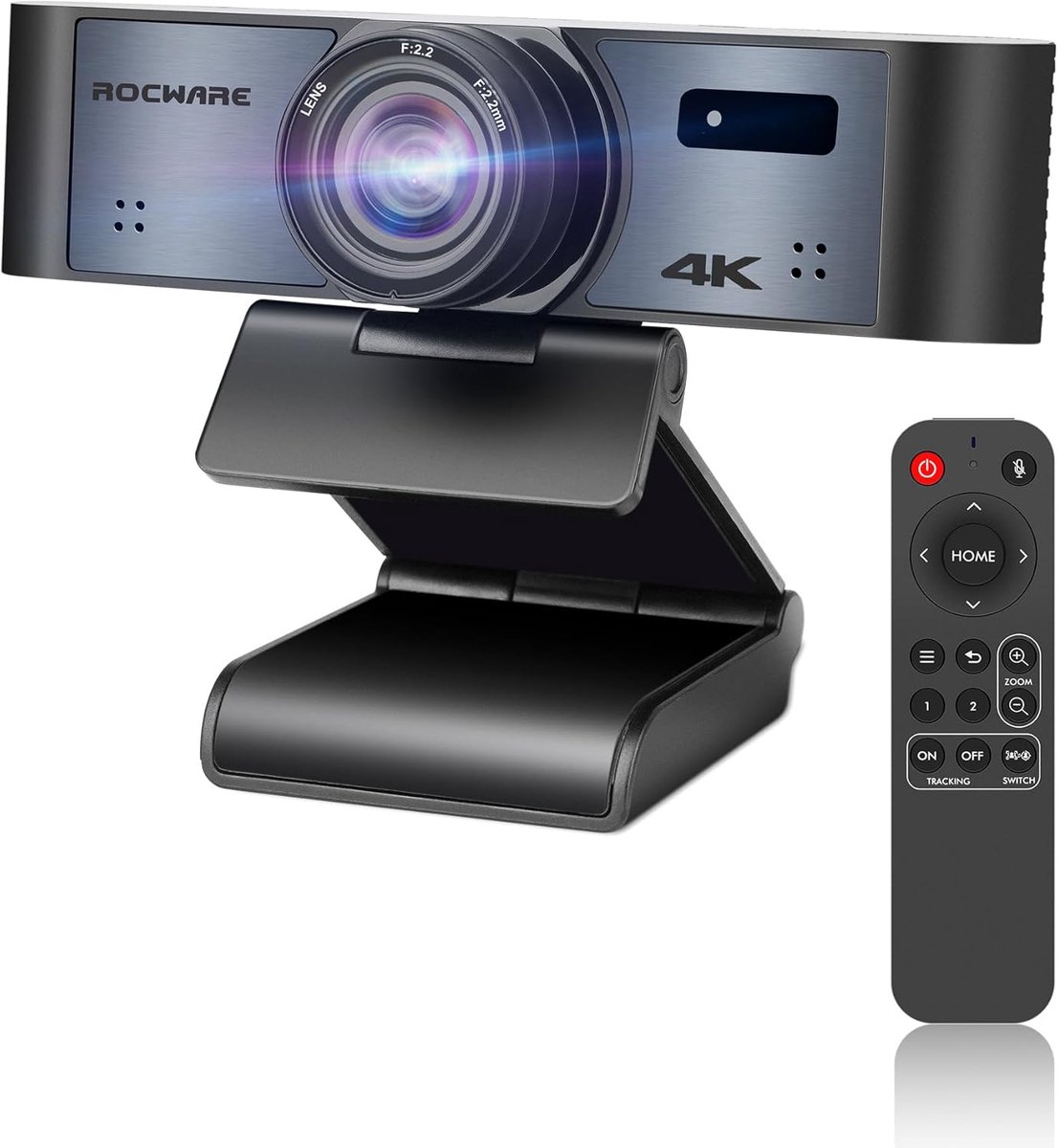 Webcam 4K Ultra HD met AI Tracking en Auto Framing - USB 3.0 voor Laptop en Conferenties