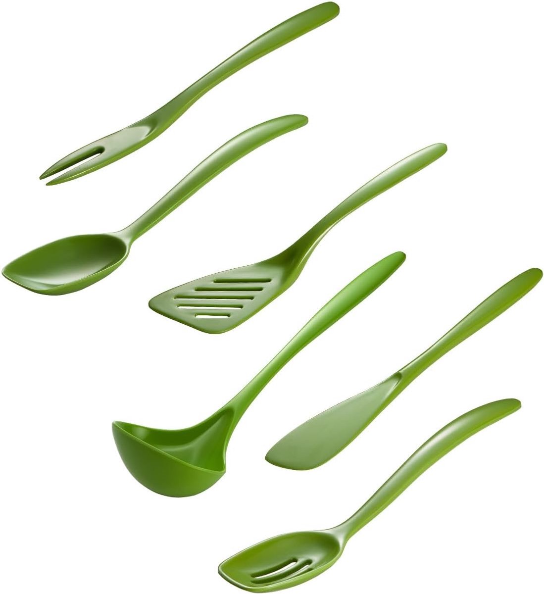 Set van 6 Mini Keukengerei in Melamine - Wit - Hittebestendig