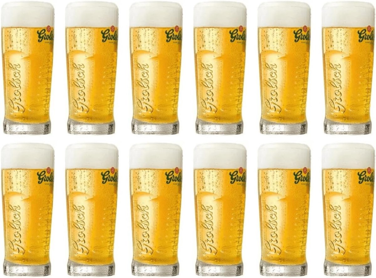 Bierglas Set 25cl (12 stuks) met Unieke Embossing