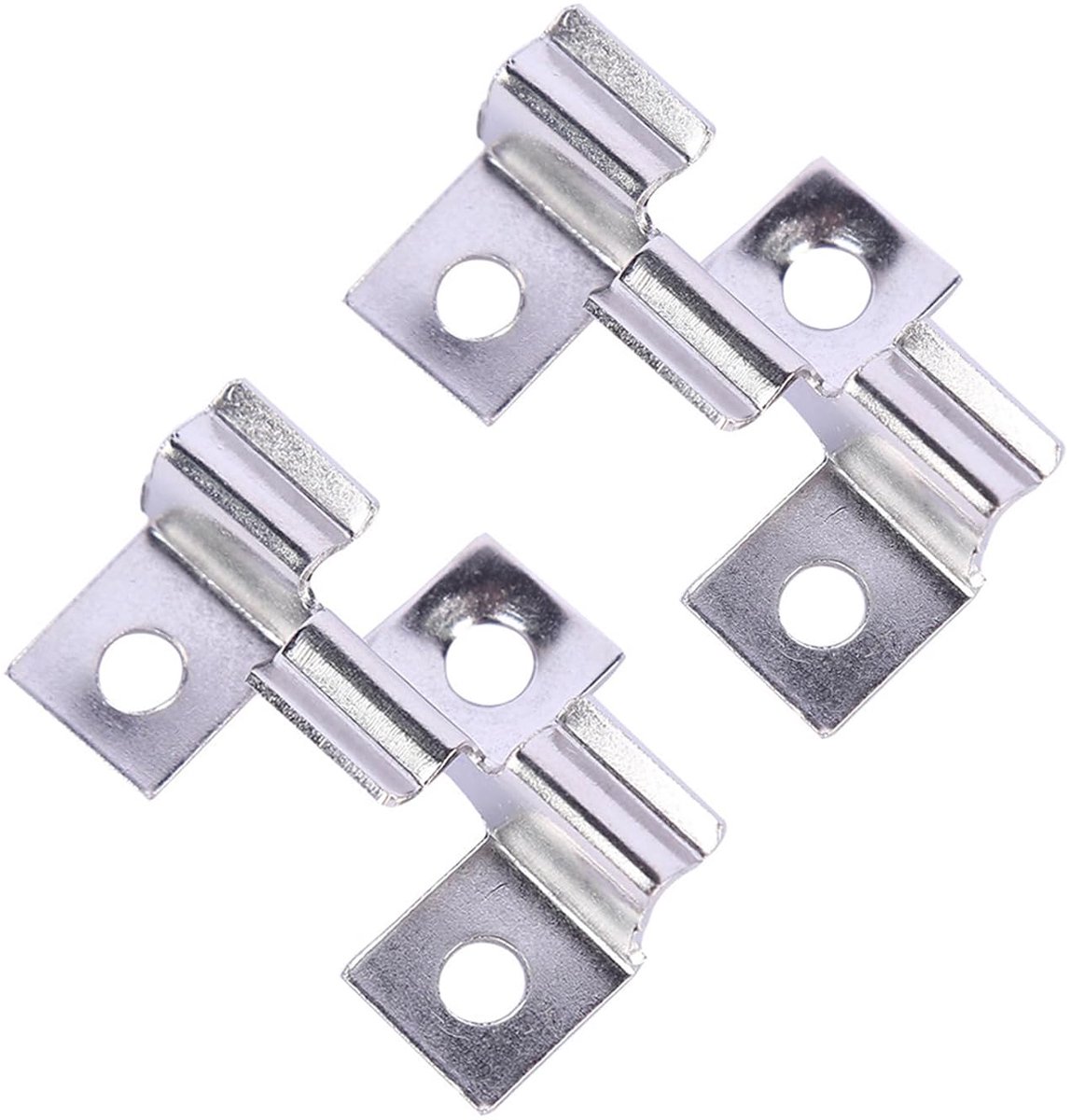 100x Terrasclips voor WPC Planken - Bevestigingsclips 6,5mm - Inclusief RVS Clips