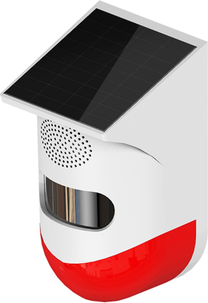 Tuya WiFi Zonne‑energie PIR Bewegingssensor met Sirene – Outdoor IP67 | SmartLife App