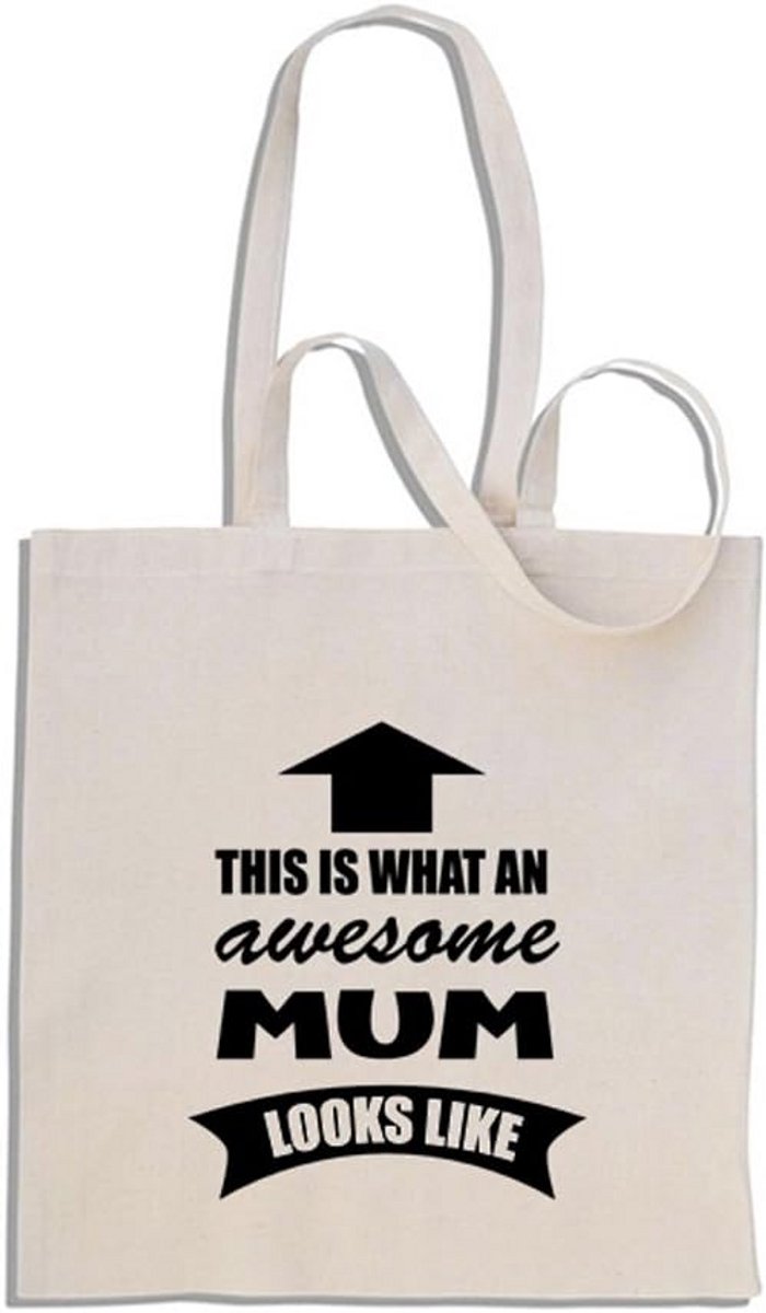 Katoenen Shopper Tas voor Moeders - Leuk Cadeau Idee