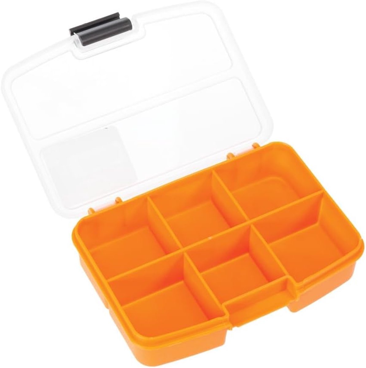 Compacte Opbergbox met 6 Vaste Vakken - Organizer voor Kleine Onderdelen