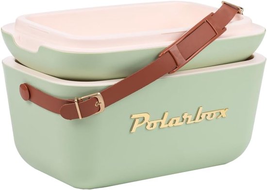 Retro Koelbox met Thermische Isolatie - Passieve Koelbox voor Picknick, Strand en Camping - Vintage Design Cooler — afbeelding 3