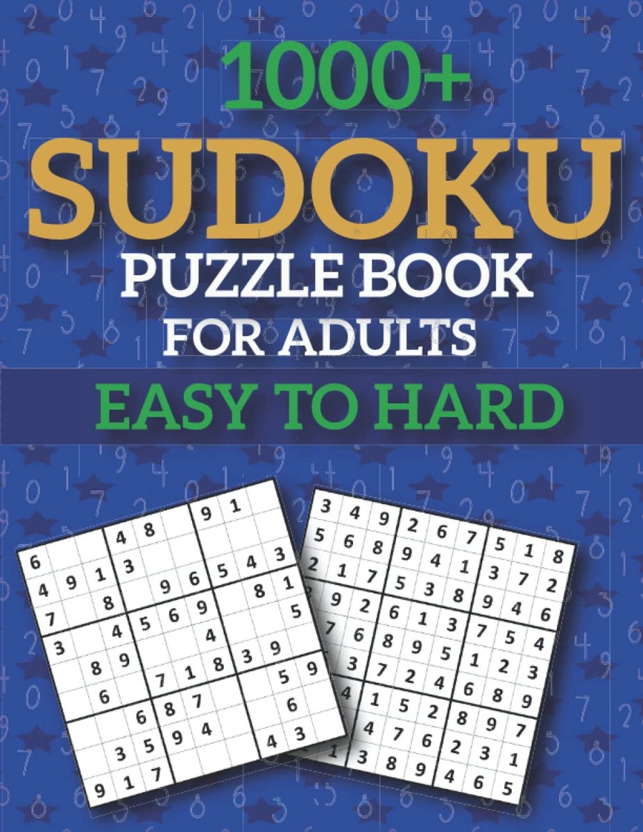 Sudoku Puzzelboek - Hersenkrakers - Mentale Training - 1000+ Puzzels - 21.59 x 27.94 cm