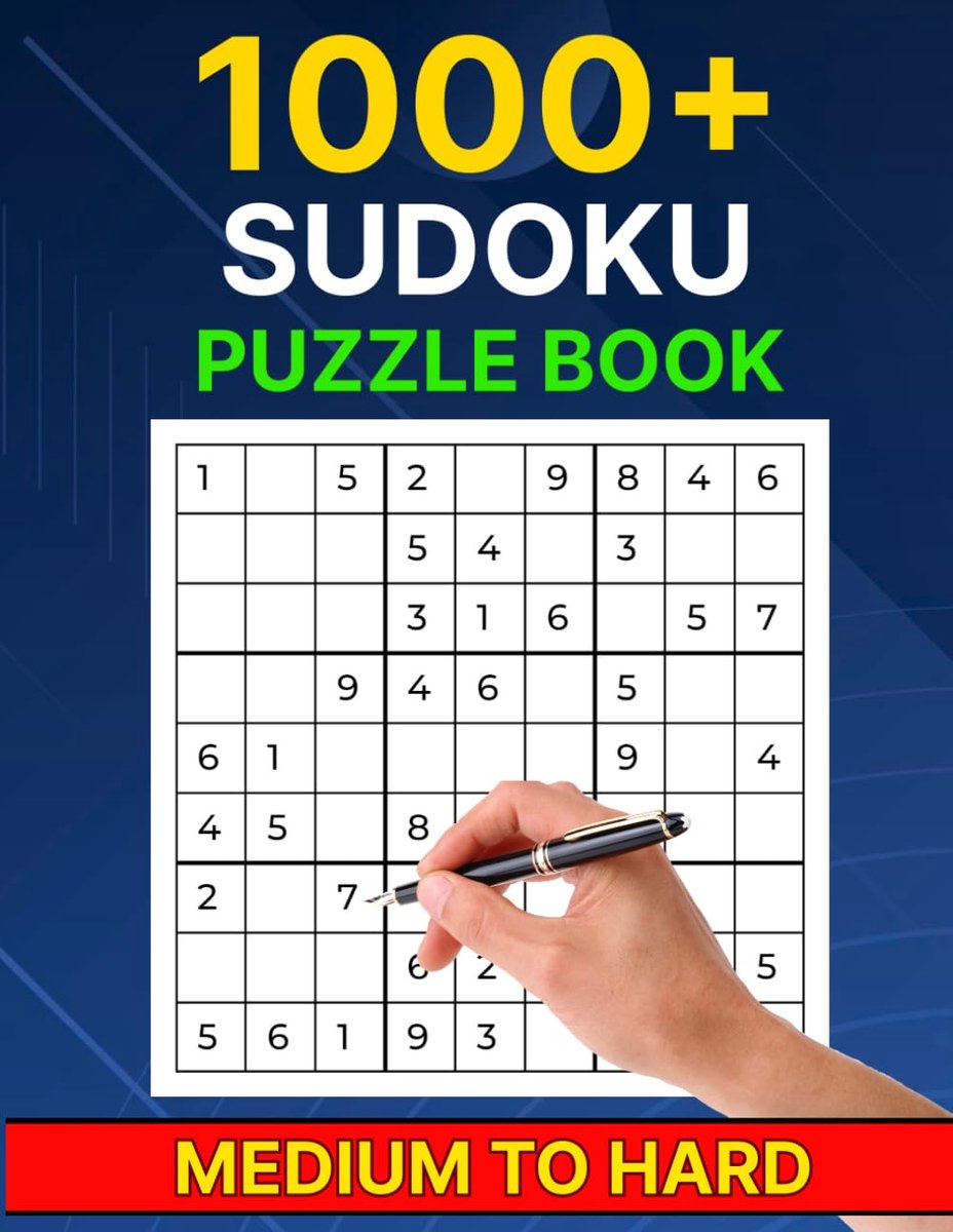 Sudoku Puzzelboek - Logische Puzzels - Hersenkrakers Oplossen - Meer Dan 1000 Puzzels - A4 Formaat