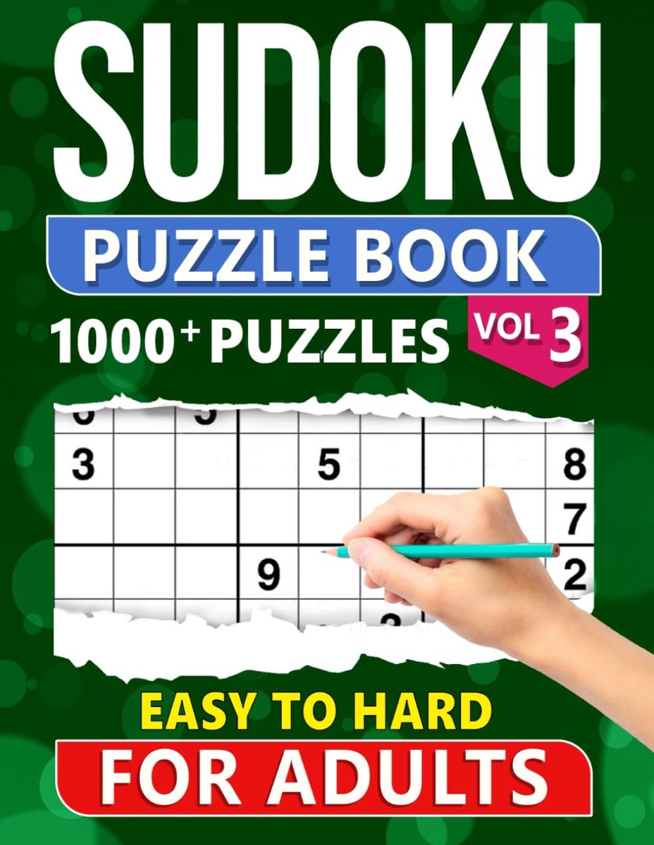 Sudoku Puzzelboek Volwassenen - Hersenkrakers Logica - Mentale Training - 1000+ Puzzels Oplossingen - 8.5 x 11 Inch