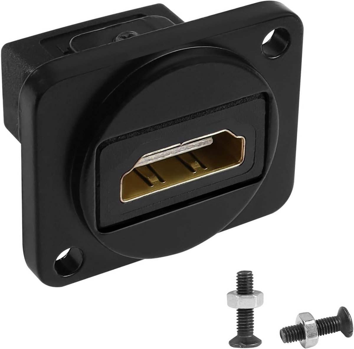 HDMI Vrouwelijk naar Vrouwelijk Paneelmontage Adapter 4K HD Connector voor Installatie