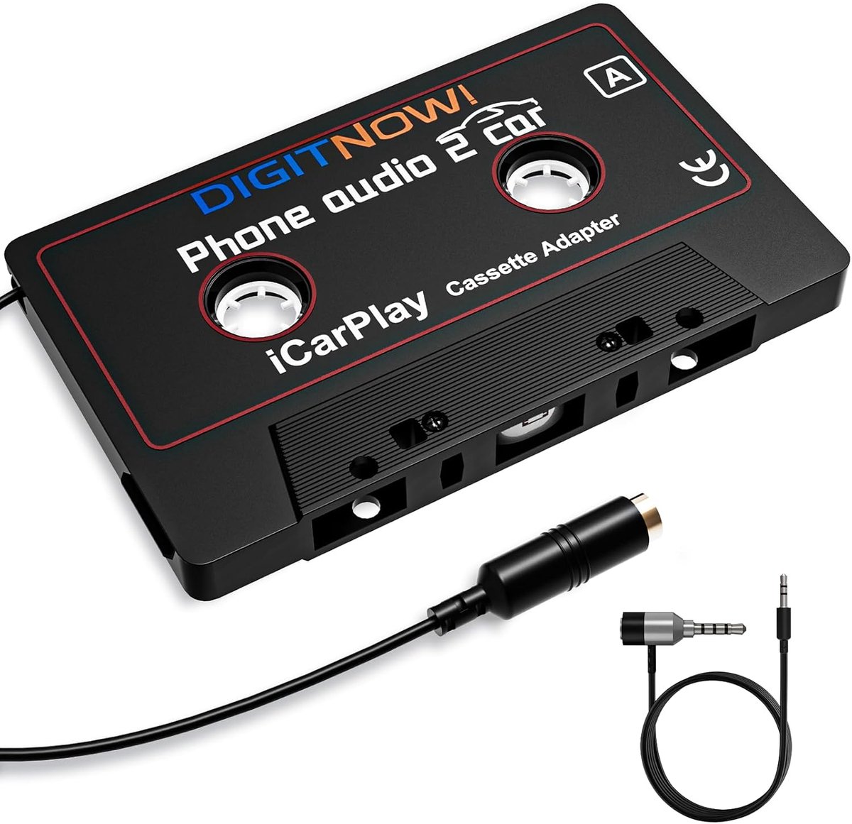 Universele Auto Cassette Adapter met 3.5mm AUX Kabel voor Smartphone en MP3 Speler