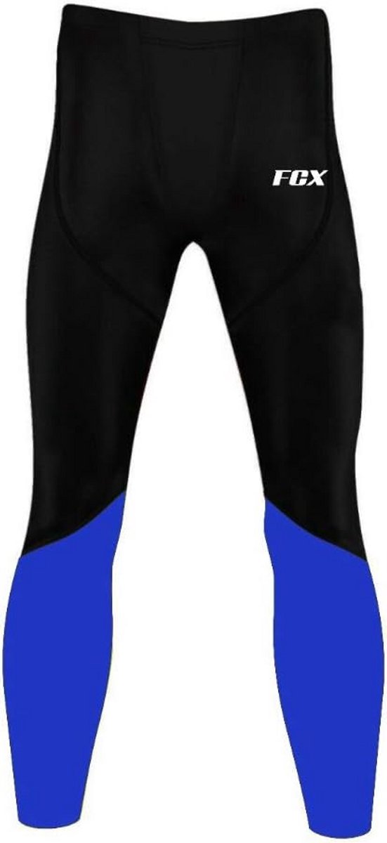 Heren Compressie Tights voor Sport, Fitness en Yoga - Blauw - Maat XL — afbeelding 2