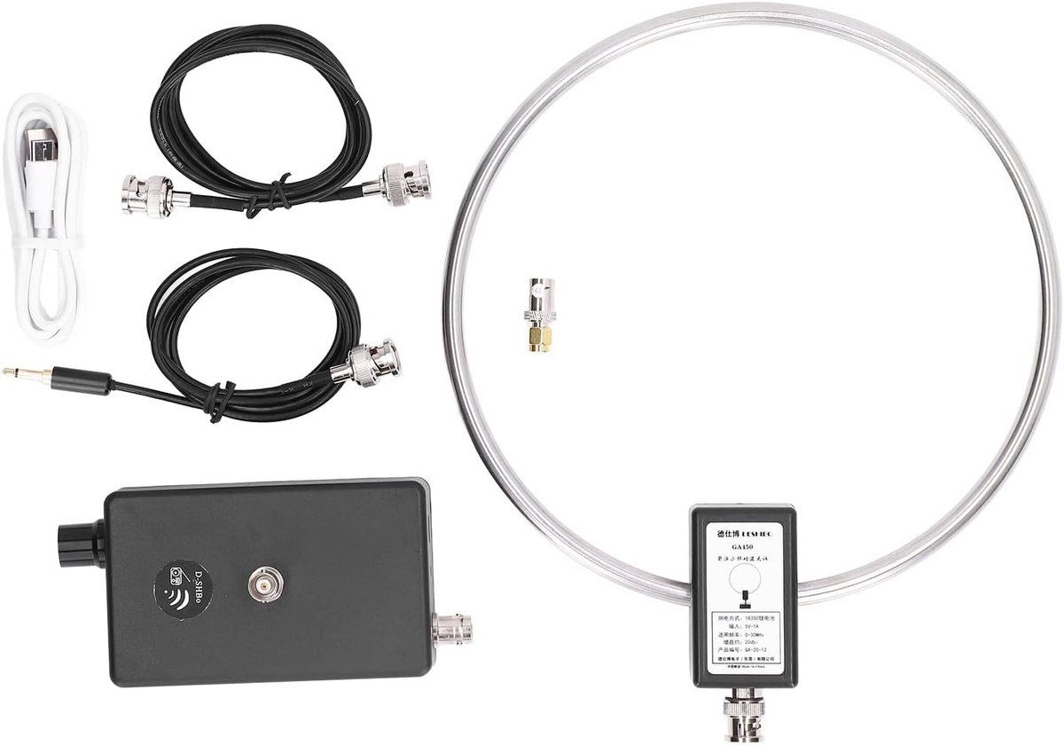 Versterkte Binnen Loopantenne voor Korte Golf Ontvangst 2.3-30 MHz