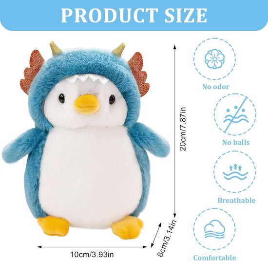 Knuffeldier Pinguïn Pluche Speelgoed 20 cm Zacht en Schattig Cadeau voor Kinderen van Merkloos — afbeelding 5