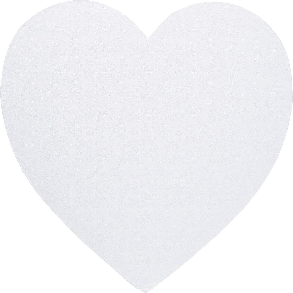 Hart Taartplank - Serveerschaal - Taarten Presenteren - Unieke Hartvorm - 30 cm - Wit