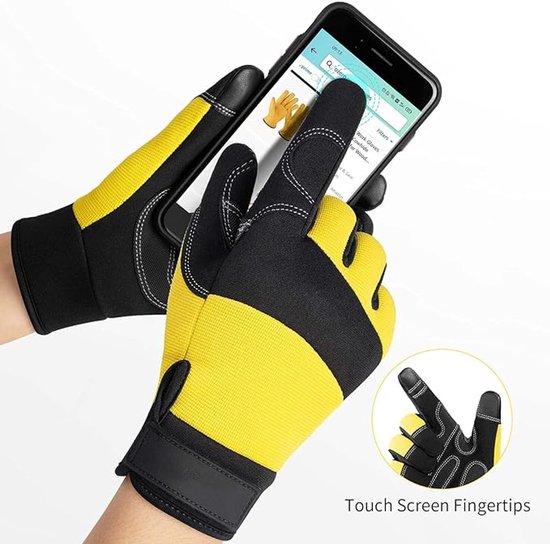 Unisex tuinhandschoenen - Touchscreen-compatibel - Prikbestendige & doornvrije werkhandschoenen - Tuincadeau voor vrouwen - Zwart - Maat L van Merkloos	 — afbeelding 3
