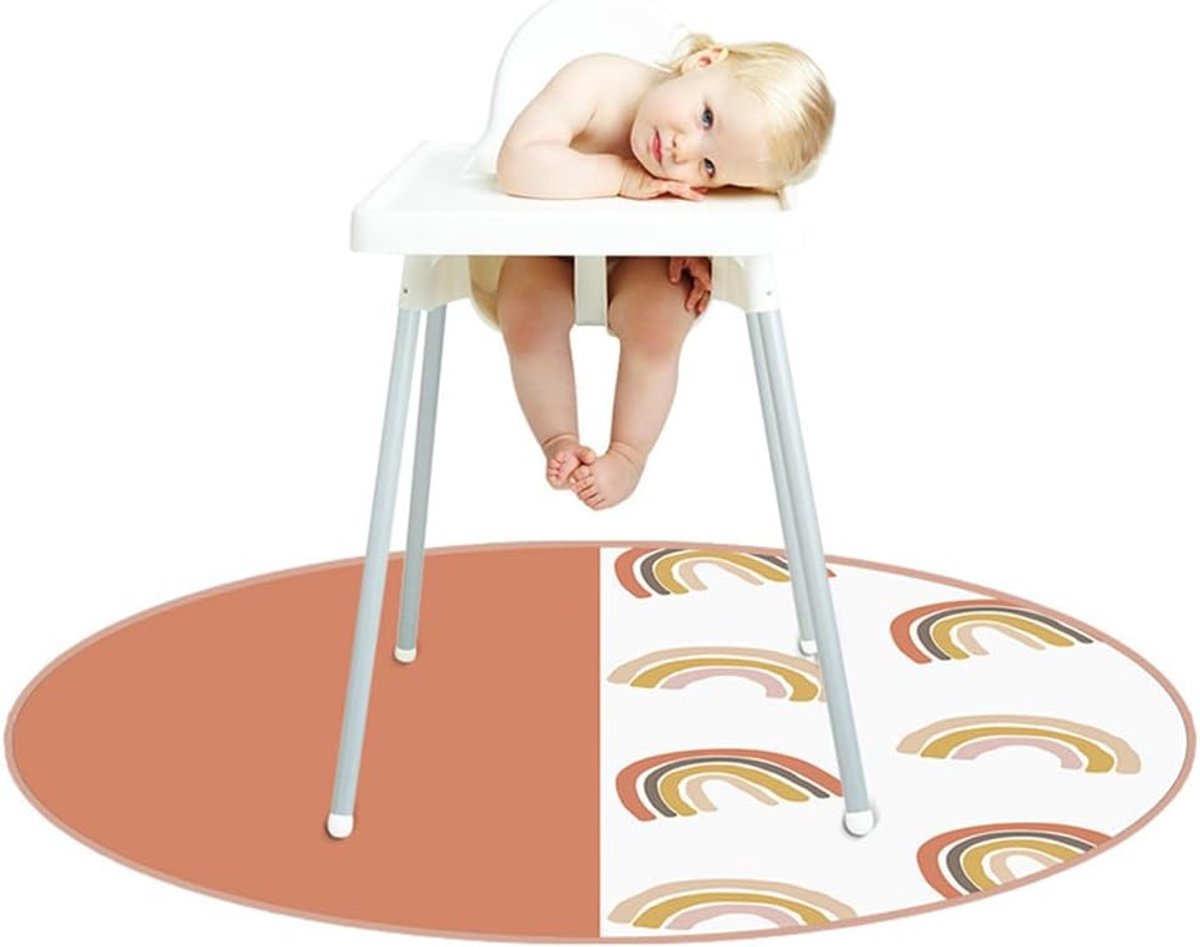 Waterdichte Vloermat voor Kinderstoel - Antislip Spatmat en Kruipmat