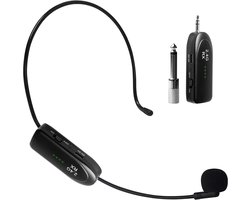 Draadloze Headset Microfoon met 20m Bereik en Oplaadbare Batterij