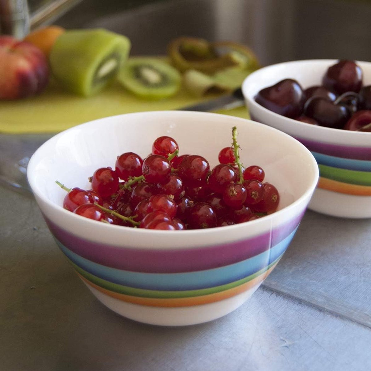 Saladekom - Serveerkom - Eten Serveren - Herbruikbaar - 12 cm - Kleur Golven