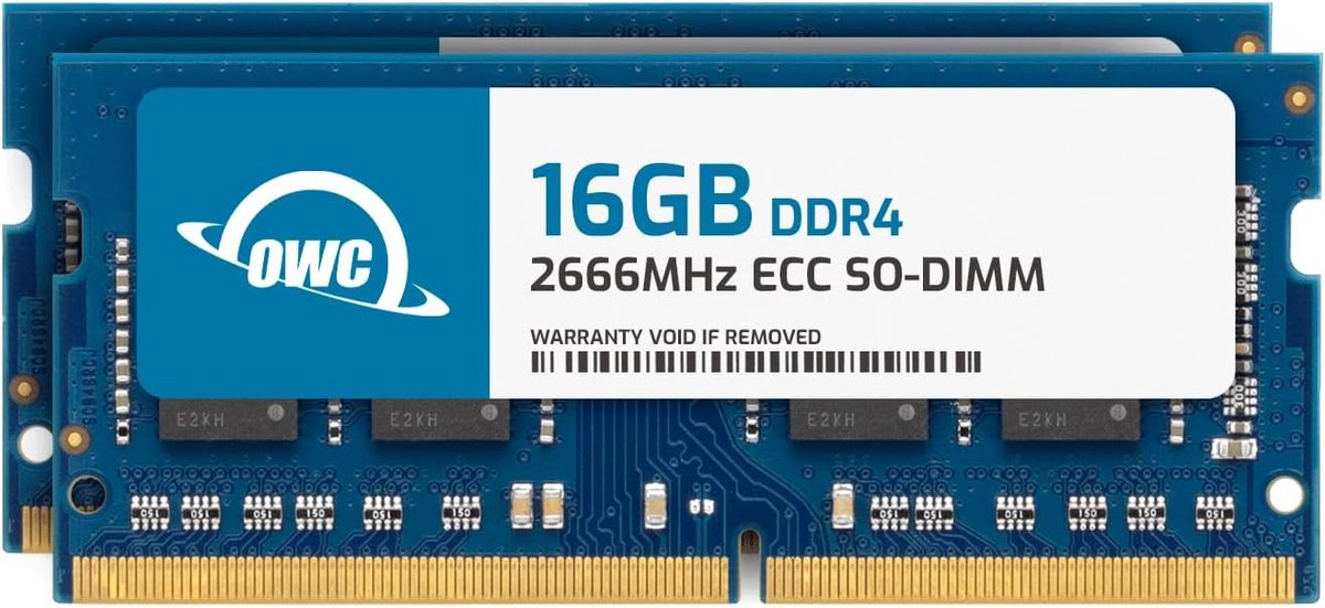 32GB (2x16GB) DDR4 2666MHz ECC SODIMM RAM Upgrade voor Synology NAS (PC4-21300)