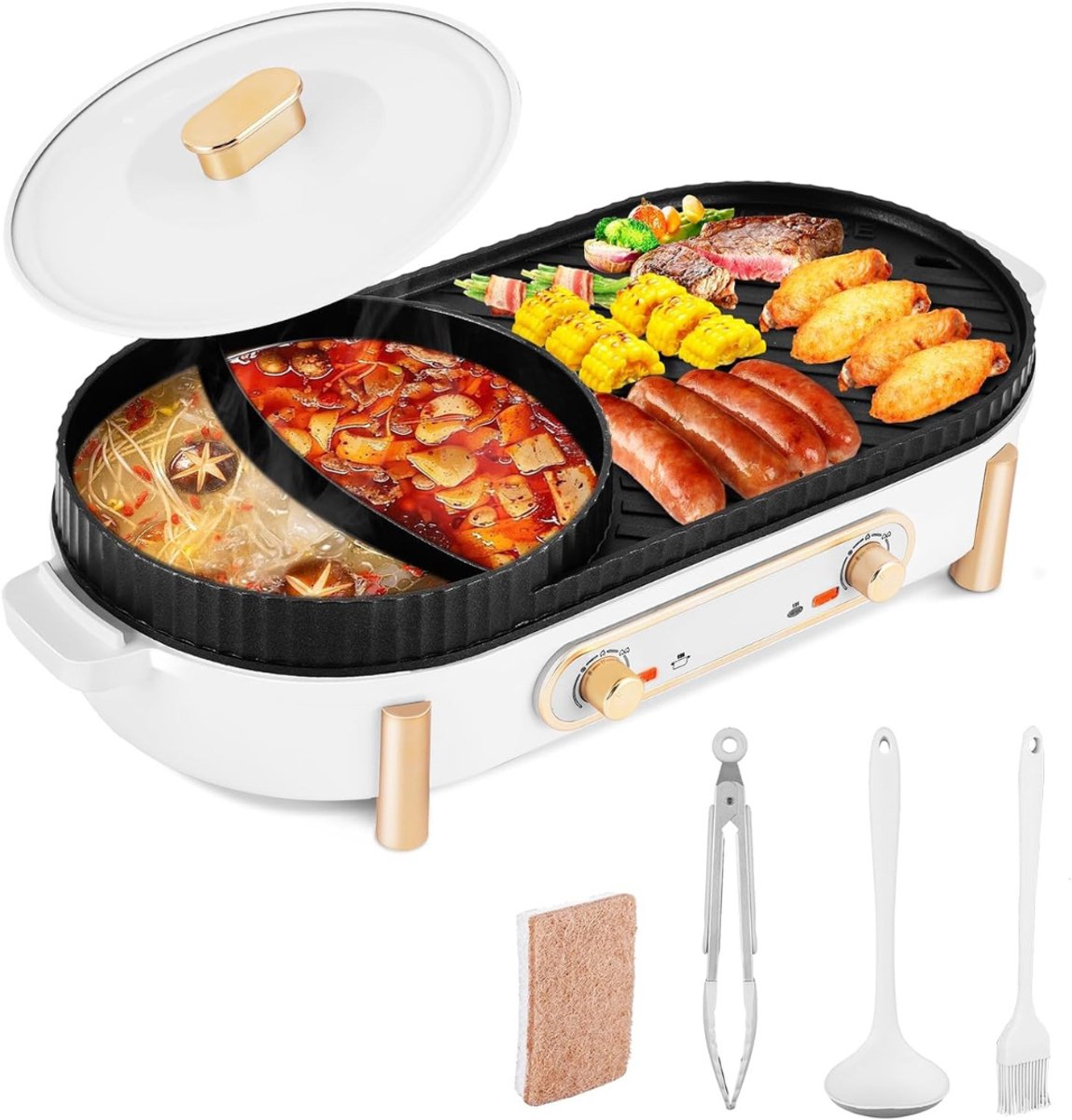 Florixa® Hotpot Electrisch - Hotpot - Wit - 50cm x 20cm x 15cm