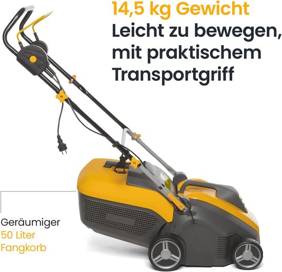 Elektrische Grasmaaier en Beluchter 1500W - 38cm Werkbreedte van Powerplus — afbeelding 4