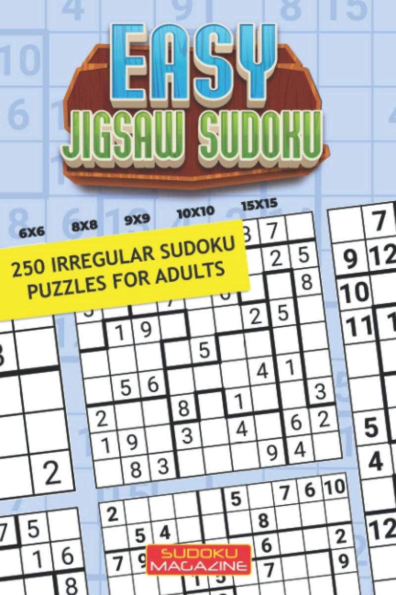 Sudoku Puzzelboek - Logische Puzzels - Ontspannend Breinwerk - 250 Onregelmatige Puzzels - 15x23 cm