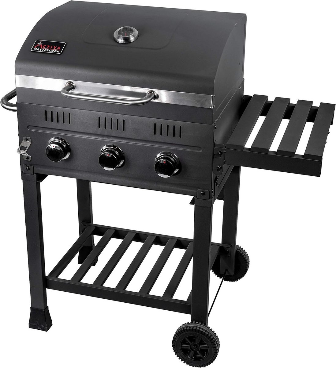 Gasgrillwagen - Barbecue op wielen - Buiten koken - Drie branders