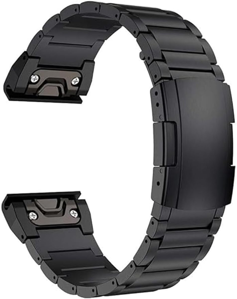 Titanium Horlogeband 22mm & 26mm met Snelsluiting voor Smartwatches