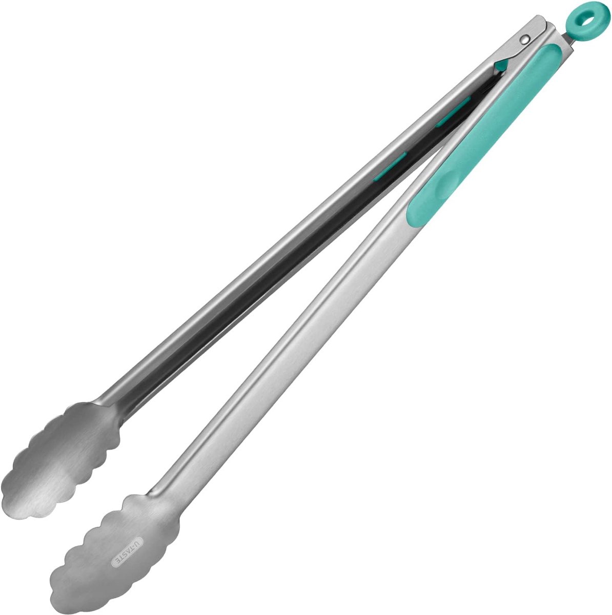 Extra Grote RVS Keukentang 40cm Hittebestendig met Antislip Siliconen Handvat