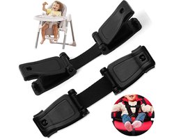 Allecto - Veiligheidsclip kinderwagen - Autostoel gordelclip - Veiligheid - Zwart - Harnas borstclip - Voorkomt armen uithalen - Geschikt voor kind...