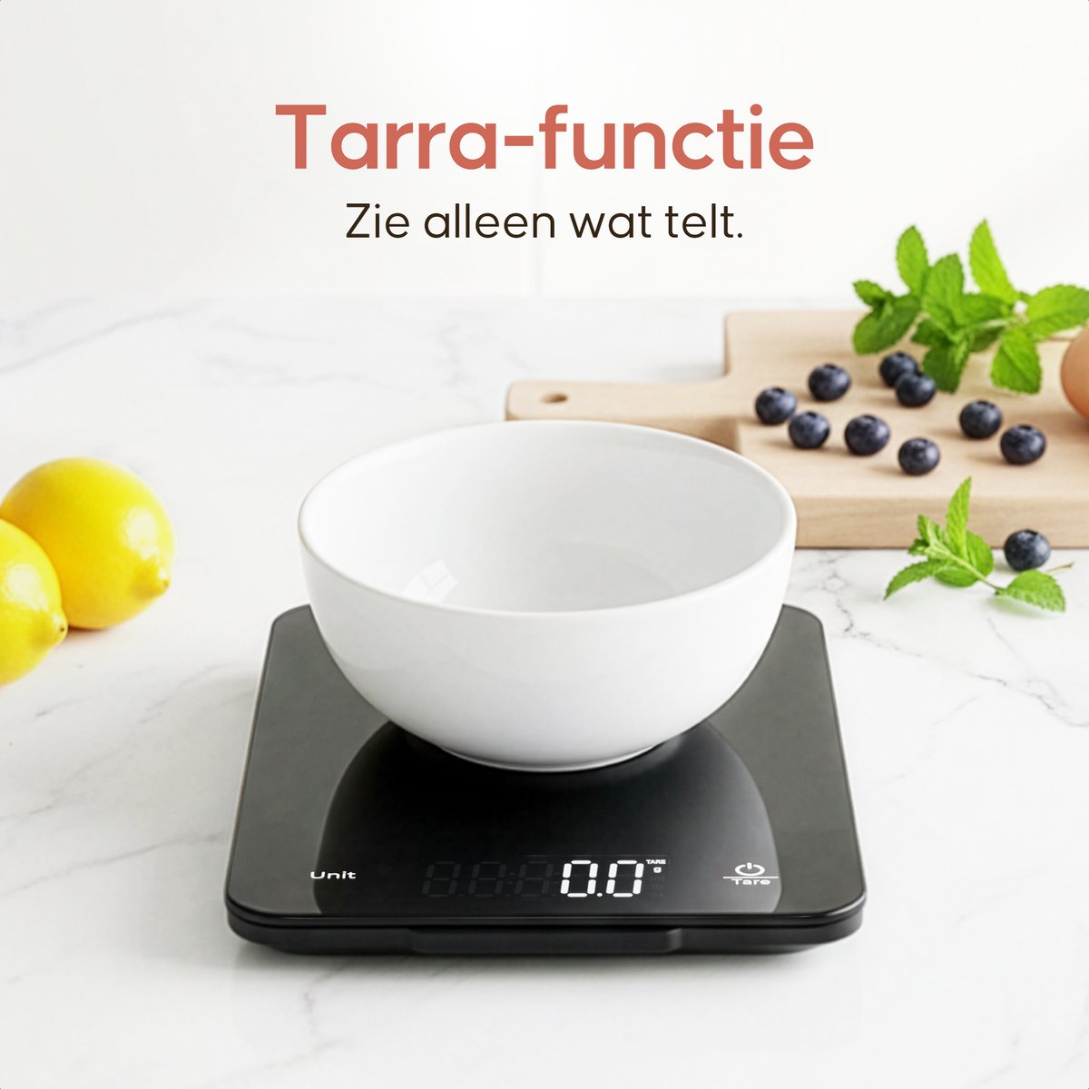 Keukenweegschaal Digitaal Precisie Weegschaal Keuken - Koffie Barista Food Kitchen Scale - Grammen Eet Voeding Kookweegschaal — cadeau in Kookcadeaus - foto 3